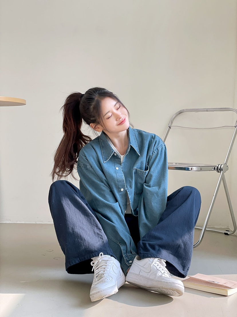 EMAR韓國直郵㊣東大門實拍女裝新款熱賣人氣推薦襯衫蕾絲衫EMAR襯衫/蕾絲衫