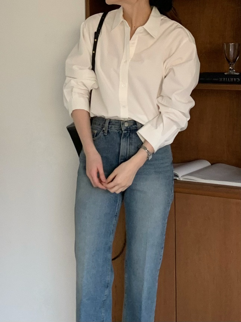 JUEDE東大門實拍女裝新款25春夏襯衫蕾絲衫JUEDE襯衫/蕾絲衫