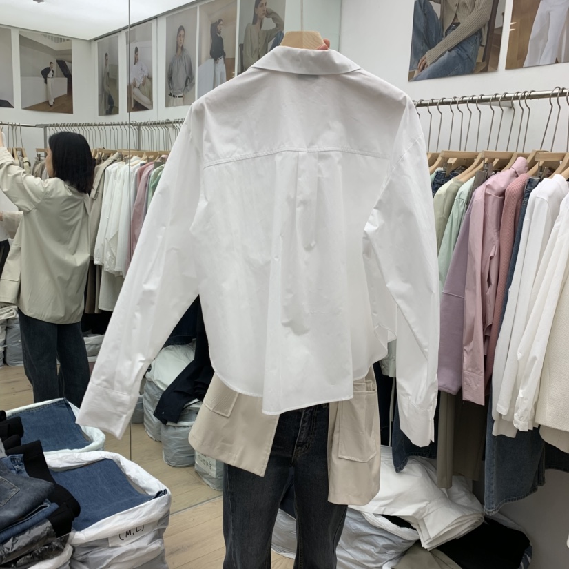 MOI-A東大門實拍女裝新品人氣推薦25春夏時尚真品襯衫蕾絲衫MOI-A襯衫/蕾絲衫