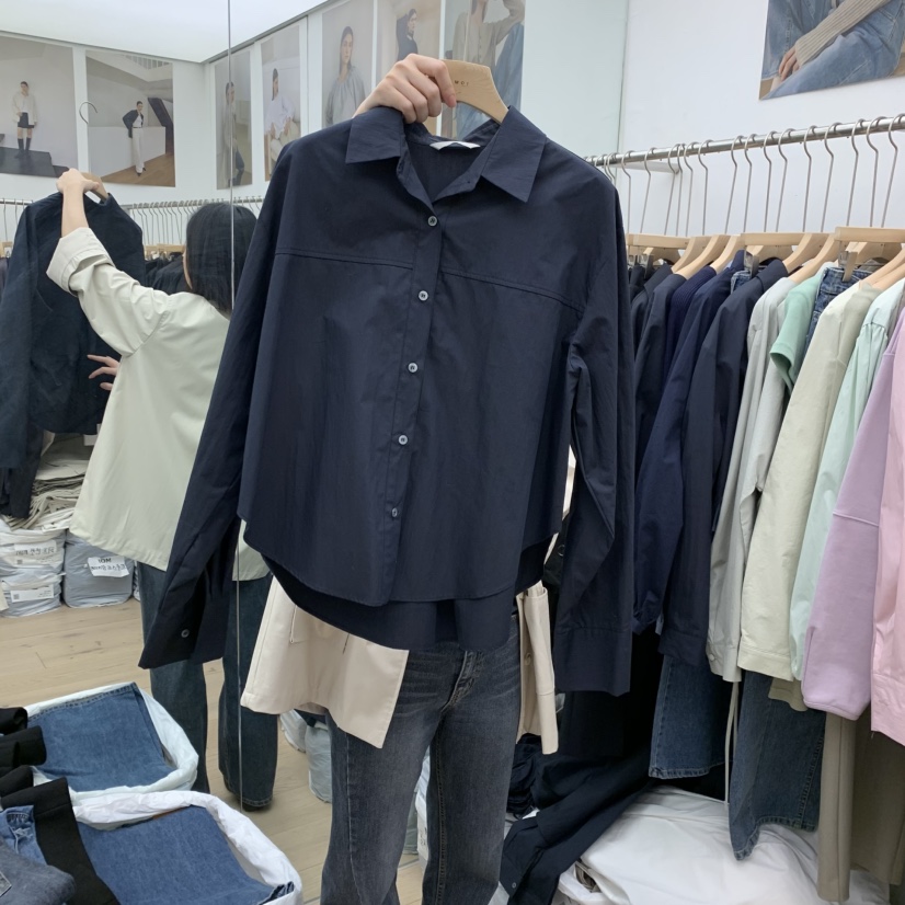 MOI-A東大門實拍女裝新品人氣推薦25春夏時尚真品襯衫蕾絲衫MOI-A襯衫/蕾絲衫圖色2