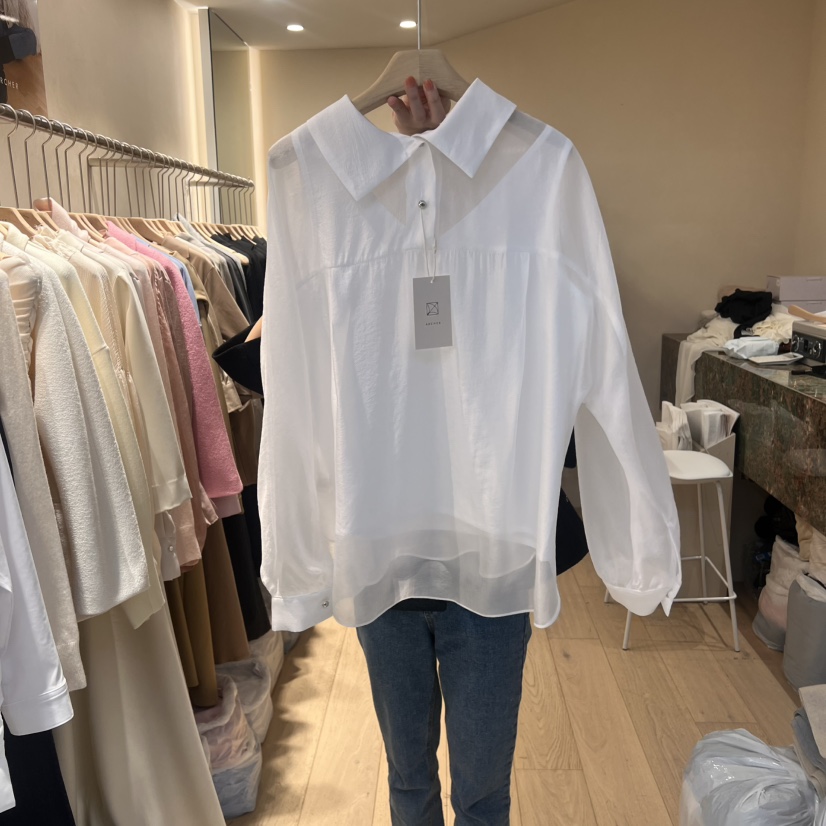 ARCHER韓國直郵㊣東大門實拍女裝新品休閑熱賣人氣襯衫蕾絲衫ARCHER襯衫/蕾絲衫