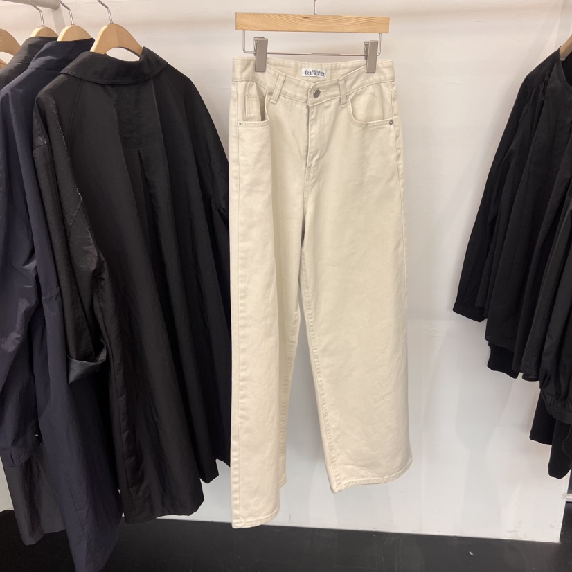 TAFFETA直郵韓國代購㊣女裝新品休閑時尚熱賣牛仔褲寬松牛仔TAFFETA牛仔褲圖色1