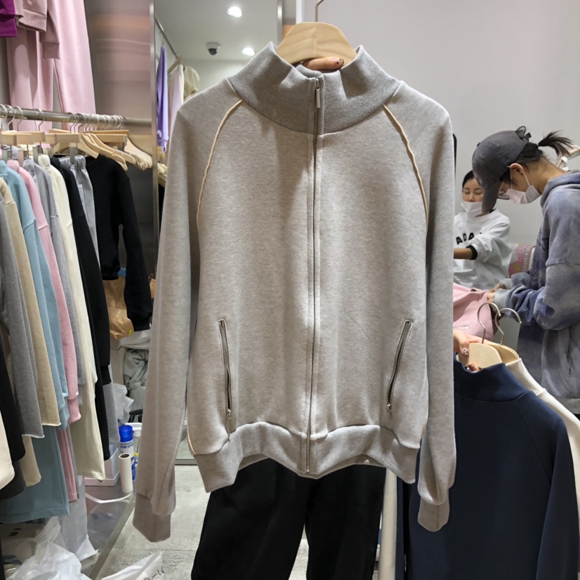 COKE CAKE韓國㊣直郵東大門代購女裝新款25春夏時尚衛衣拉鏈COKE CAKE衛衣圖色4