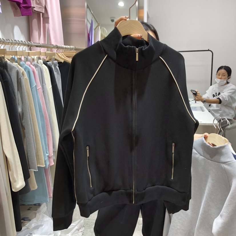 COKE CAKE韓國㊣直郵東大門代購女裝新款25春夏時尚衛衣拉鏈COKE CAKE衛衣圖色5