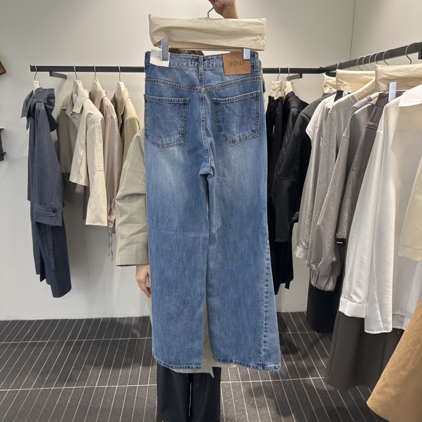 FIND-P韓國直郵㊣女裝新品時尚人氣休閑職業推薦熱賣牛仔褲FIND-P牛仔褲