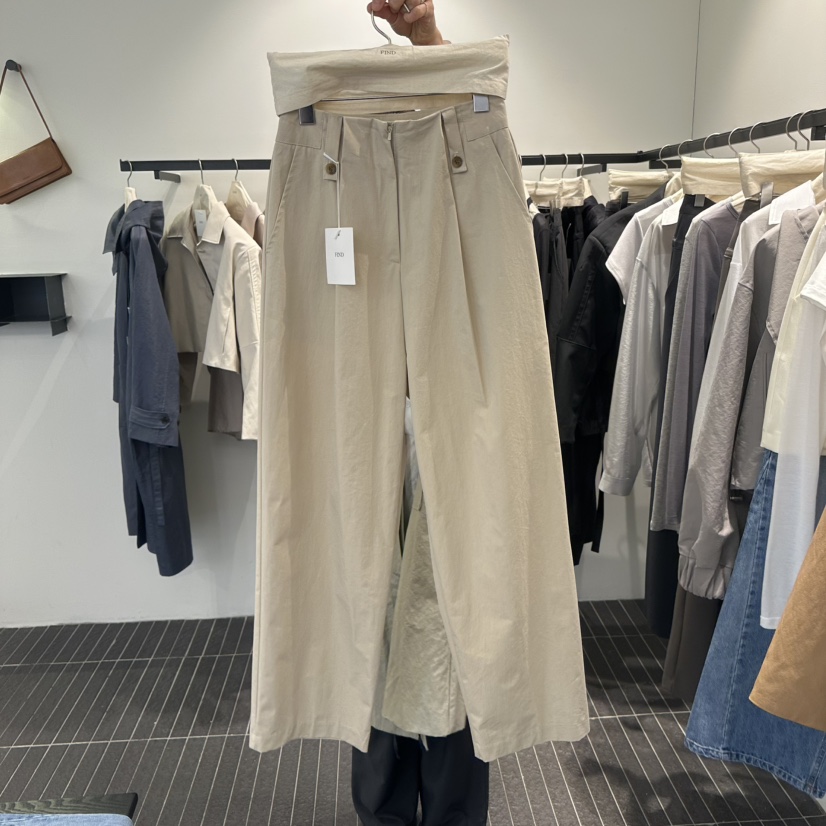 FIND-P韓國㊣直郵東大門代購女裝新品職業人氣推薦25春夏休閑褲FIND-P休閑褲圖色1