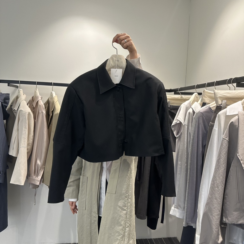 FIND-P韓國直郵㊣東大門實拍女裝新款25春夏時尚推薦夾克皮革FIND-P夾克圖色2
