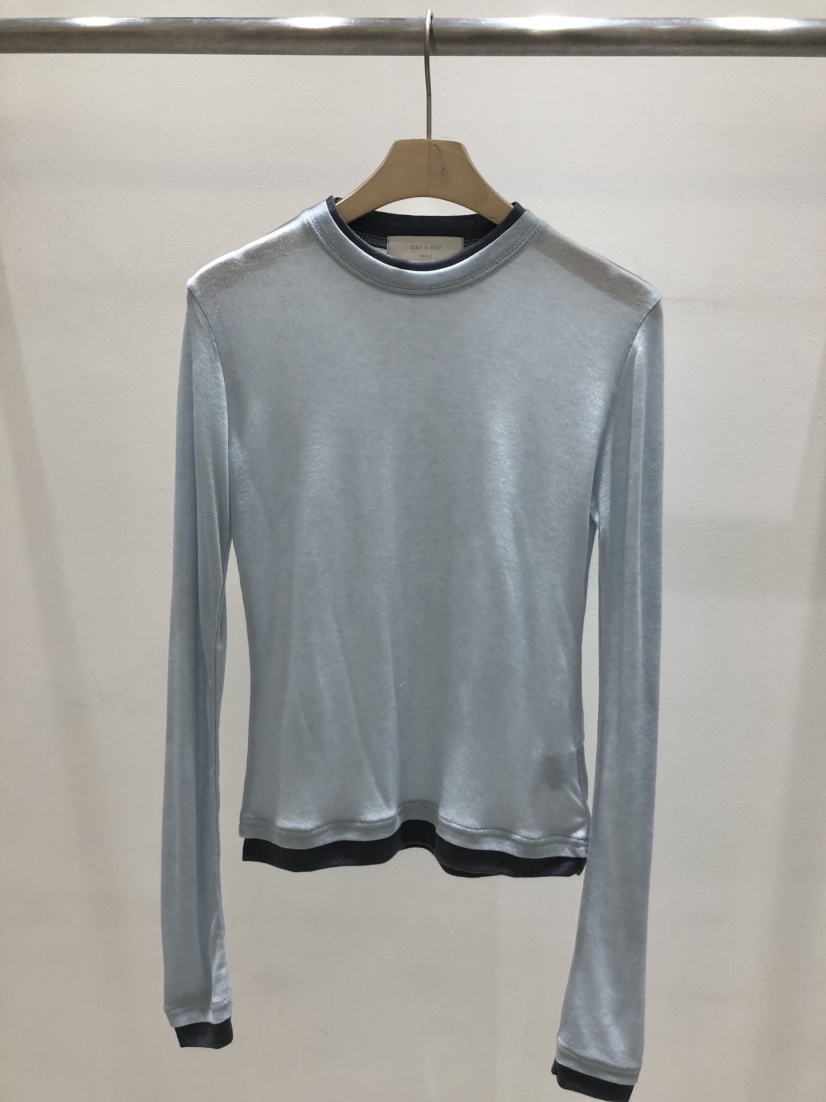 BIENBIEN韓國直郵㊣女裝新品職業25春夏休閑人氣時尚長袖T恤EYEL長袖T恤圖色2