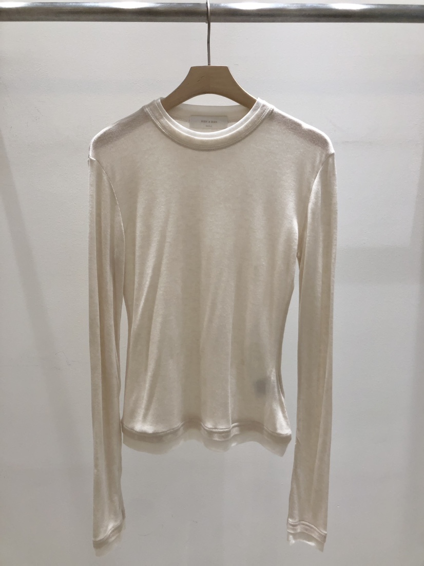 BIENBIEN韓國直郵㊣女裝新品職業25春夏休閑人氣時尚長袖T恤EYEL長袖T恤圖色3