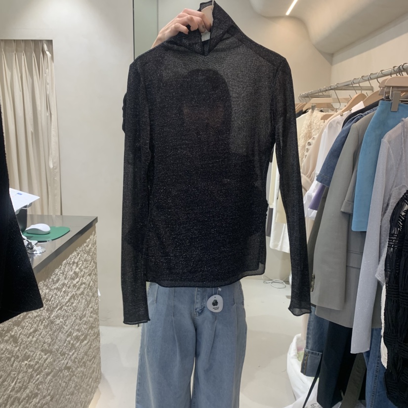 NINESQUARED韓國直郵㊣女裝新款推薦職業休閑人氣25春夏長袖T恤NINESQUARED長袖T恤