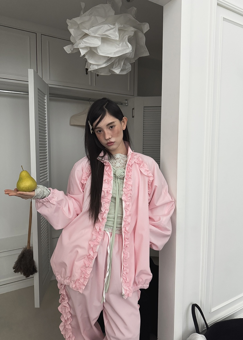 CLODE直郵韓國代購㊣女裝新品人氣休閑推薦職業25春夏夾克格紋CLODE夾克