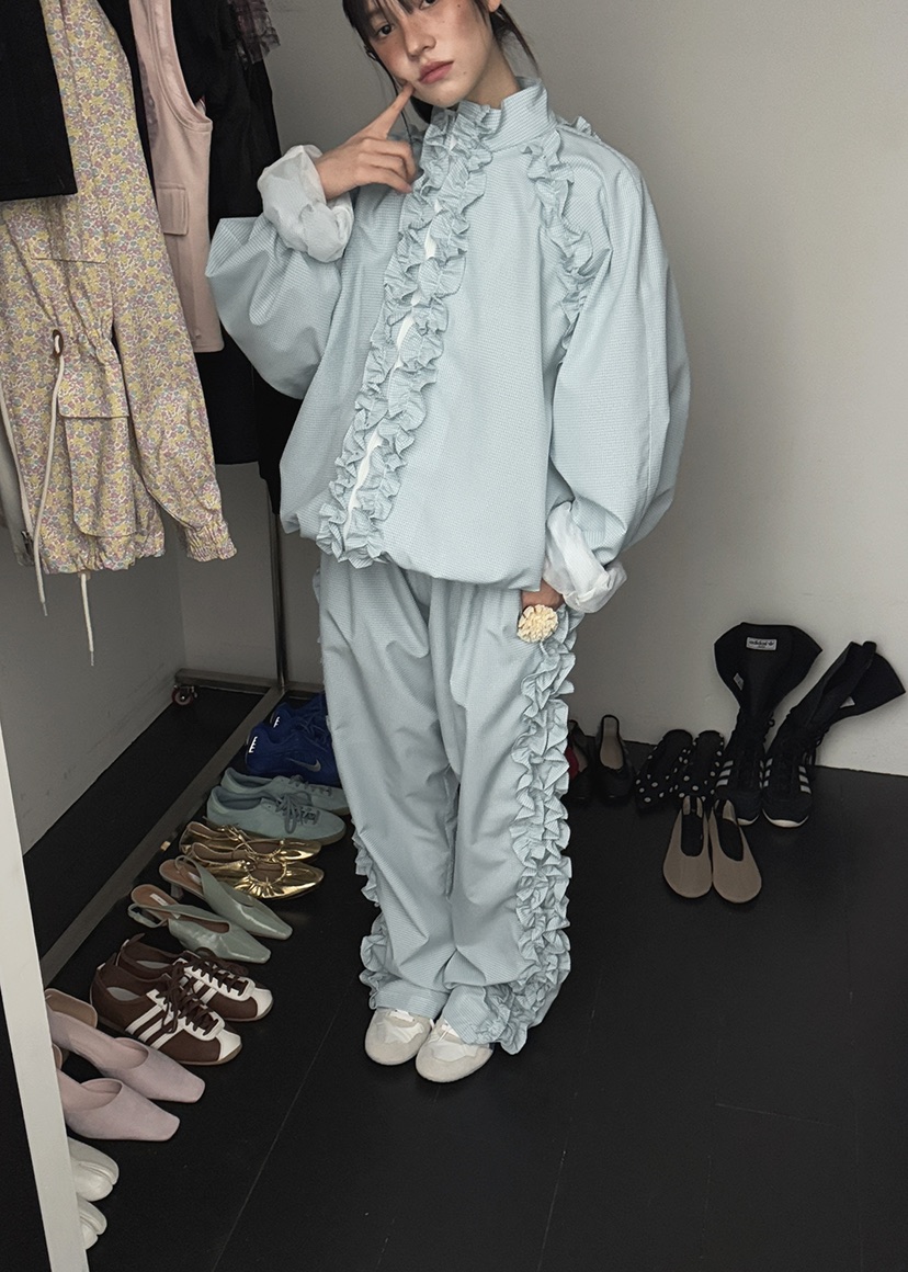 CLODE直郵韓國代購㊣女裝新品人氣休閑推薦職業25春夏夾克格紋CLODE夾克