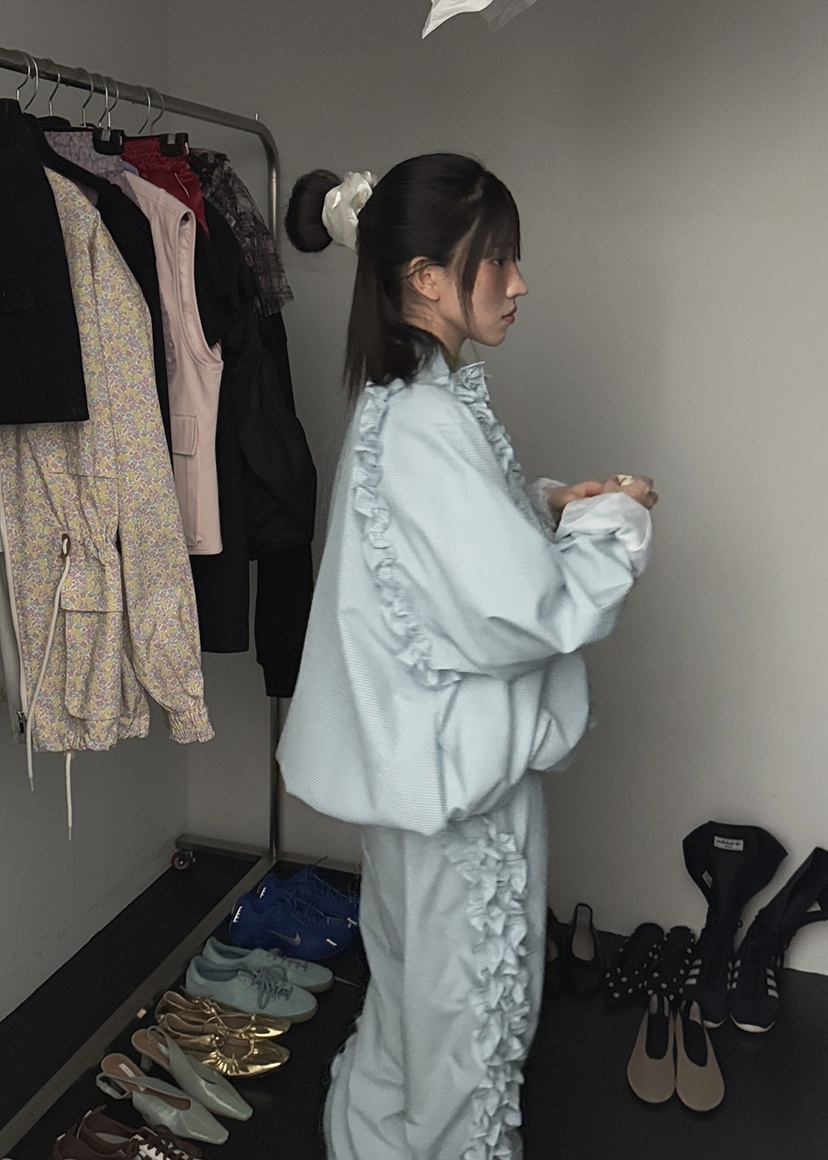 CLODE直郵韓國代購㊣女裝新品人氣休閑推薦職業25春夏夾克格紋CLODE夾克