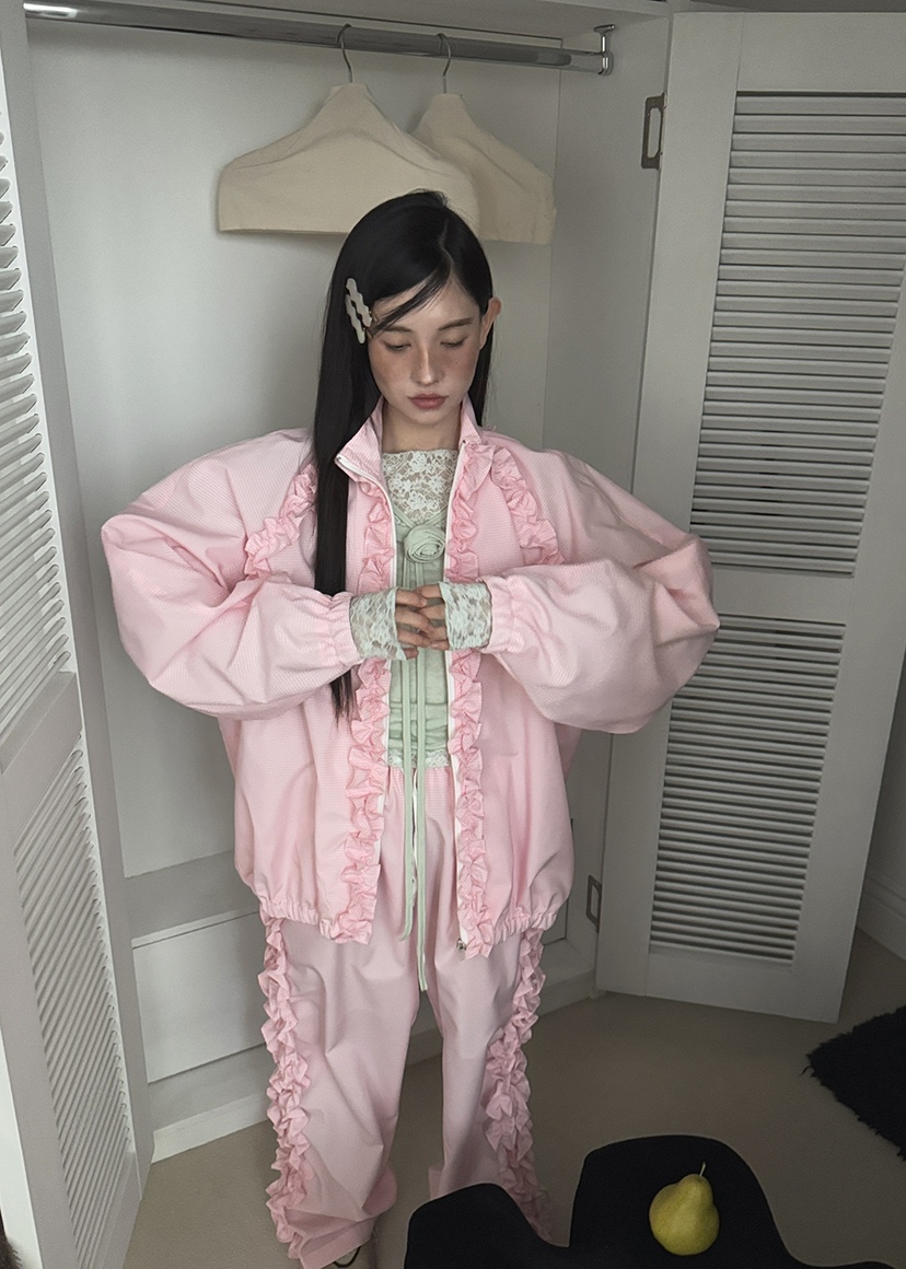 CLODE直郵韓國代購㊣女裝新品人氣休閑推薦職業25春夏夾克格紋CLODE夾克
