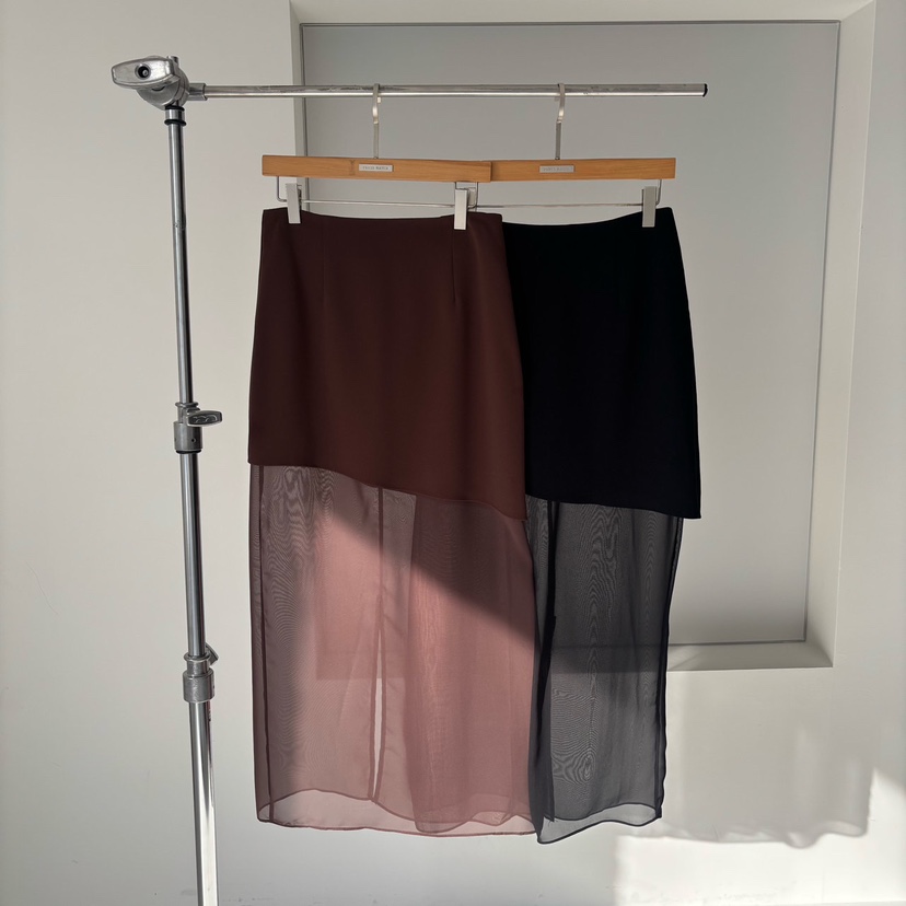 PARIS MATCH韓國直郵㊣東大門實拍女裝新款推薦休閑25春夏長裙PARIS MATCH長裙圖色2左二色