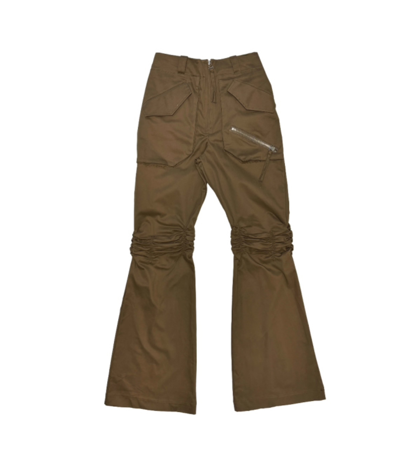 NUEUN韓國直郵㊣東大門實拍女裝新品25春夏職業熱賣休閑褲喇叭NUEUN/SEEOT休閑褲圖色1