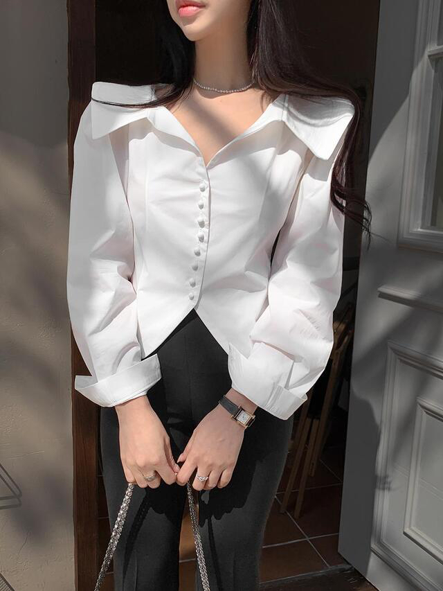 RED-J-레드.J-T韓國㊣直郵東大門代購女裝新款推薦襯衫蕾絲衫RED-J襯衫/蕾絲衫