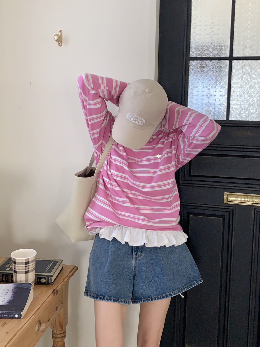 FORMSTUDIO直郵韓國代購㊣女裝新品熱賣25春夏人氣推薦長袖T恤FORMSTUDIO長袖T恤