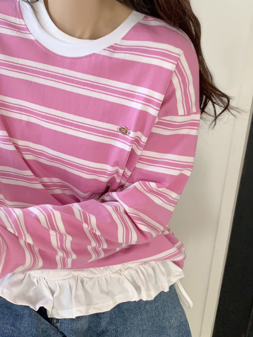 FORMSTUDIO直郵韓國代購㊣女裝新品熱賣25春夏人氣推薦長袖T恤FORMSTUDIO長袖T恤