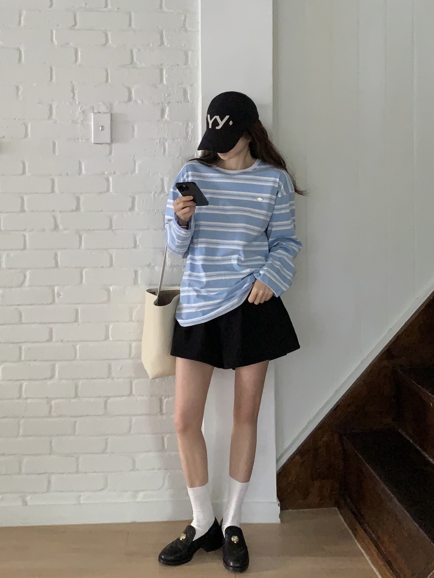 FORMSTUDIO直郵韓國代購㊣女裝新品熱賣25春夏人氣推薦長袖T恤FORMSTUDIO長袖T恤