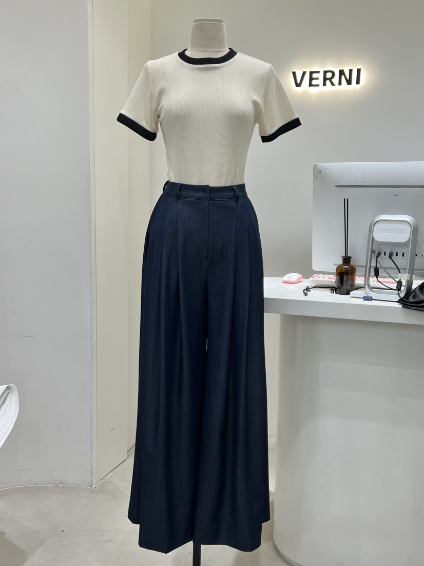 VERNI直郵韓國代購㊣女裝新品時尚25春夏人氣熱賣休閑休閑褲VERNI休閑褲