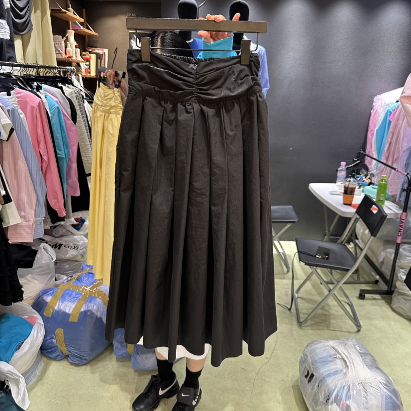 CHAVI韓國直郵㊣女裝新款熱賣25春夏人氣時尚休閑職業推薦長裙CHAVI長裙圖色3