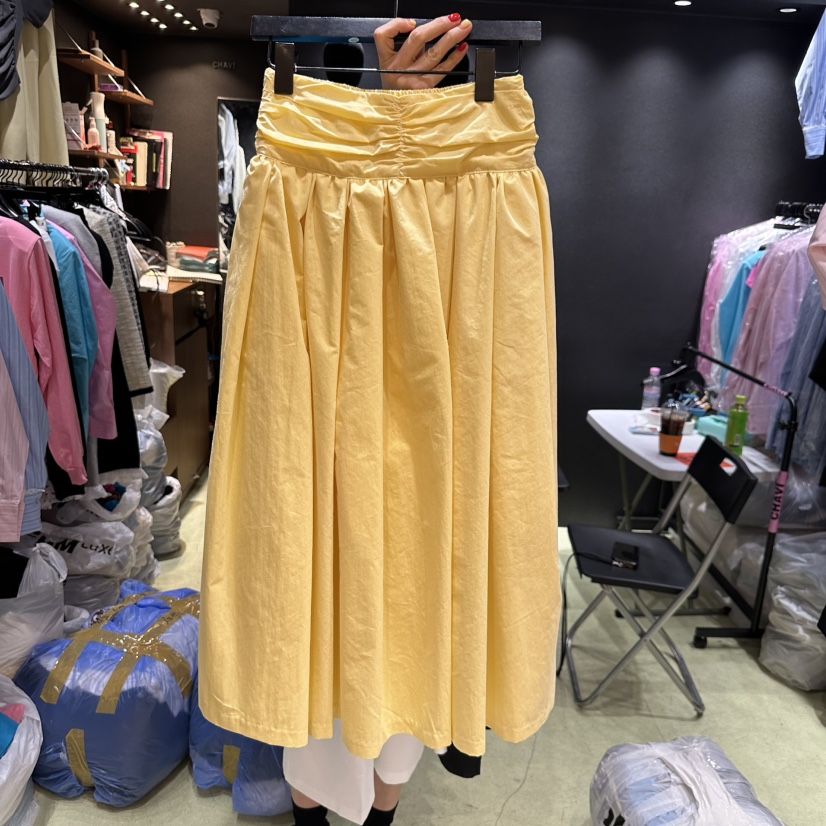 CHAVI韓國直郵㊣女裝新款熱賣25春夏人氣時尚休閑職業推薦長裙CHAVI長裙圖色4