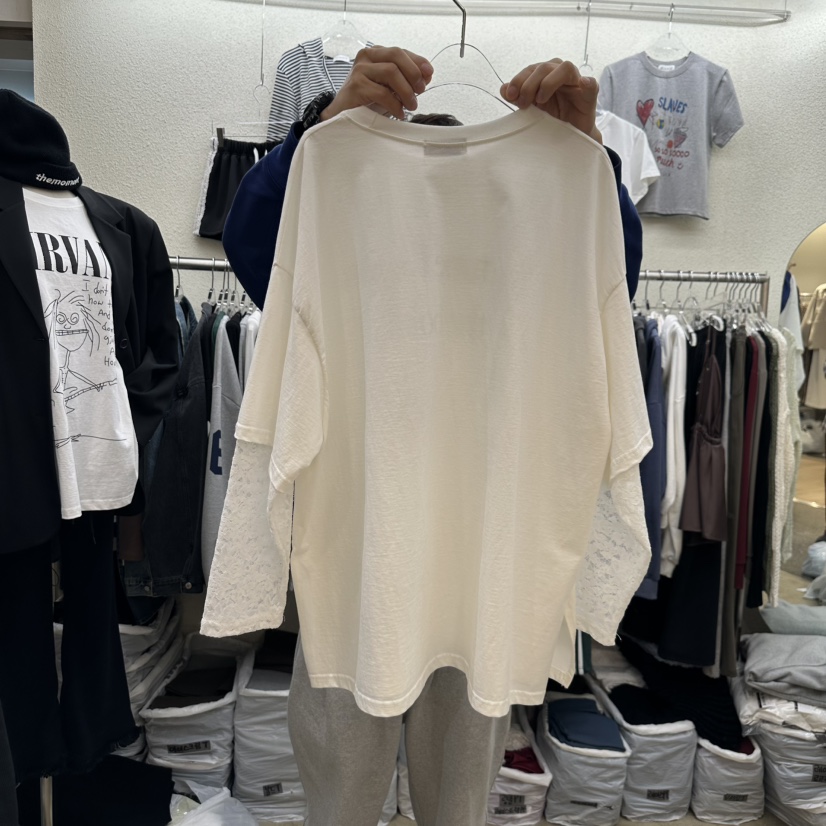 MAGOT韓國直郵㊣東大門實拍女裝新款時尚人氣休閑熱賣長袖T恤IIIΛGOT/MAGOT長袖T恤