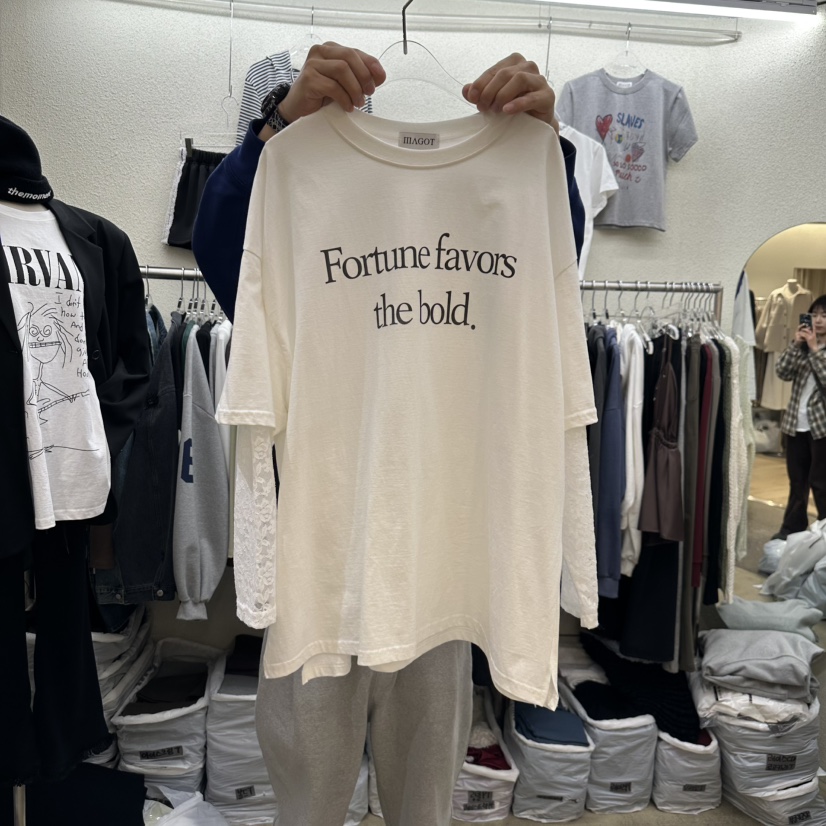 MAGOT韓國直郵㊣東大門實拍女裝新款時尚人氣休閑熱賣長袖T恤IIIΛGOT/MAGOT長袖T恤圖色1