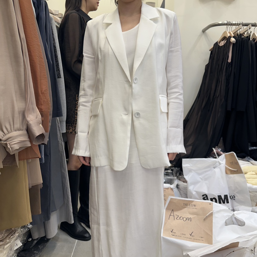 THE LOW韓國㊣直郵東大門代購女裝新款時尚人氣職業休閑夾克THE LOW夾克圖色1