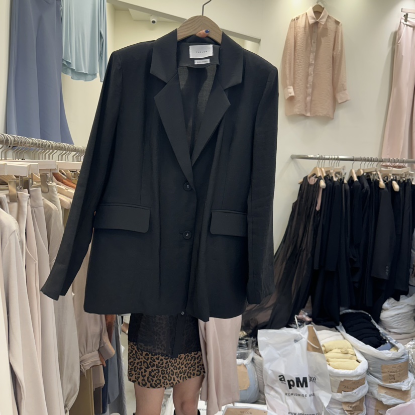 THE LOW韓國㊣直郵東大門代購女裝新款時尚人氣職業休閑夾克THE LOW夾克圖色3