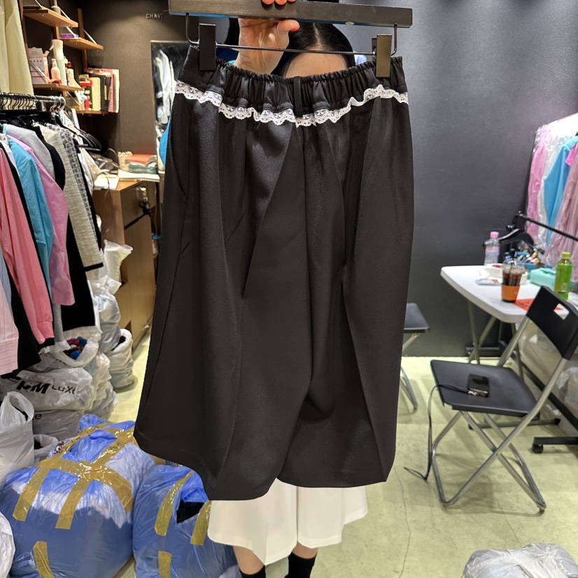 CHAVI韓國㊣直郵東大門代購女裝新款職業25春夏推薦短褲蕾絲CHAVI短褲