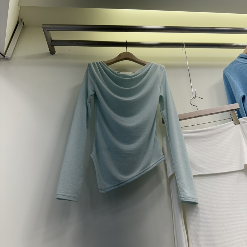 THE LOW直郵韓國代購㊣女裝新品人氣職業熱賣休閑時尚長袖T恤THE LOW長袖T恤圖色4