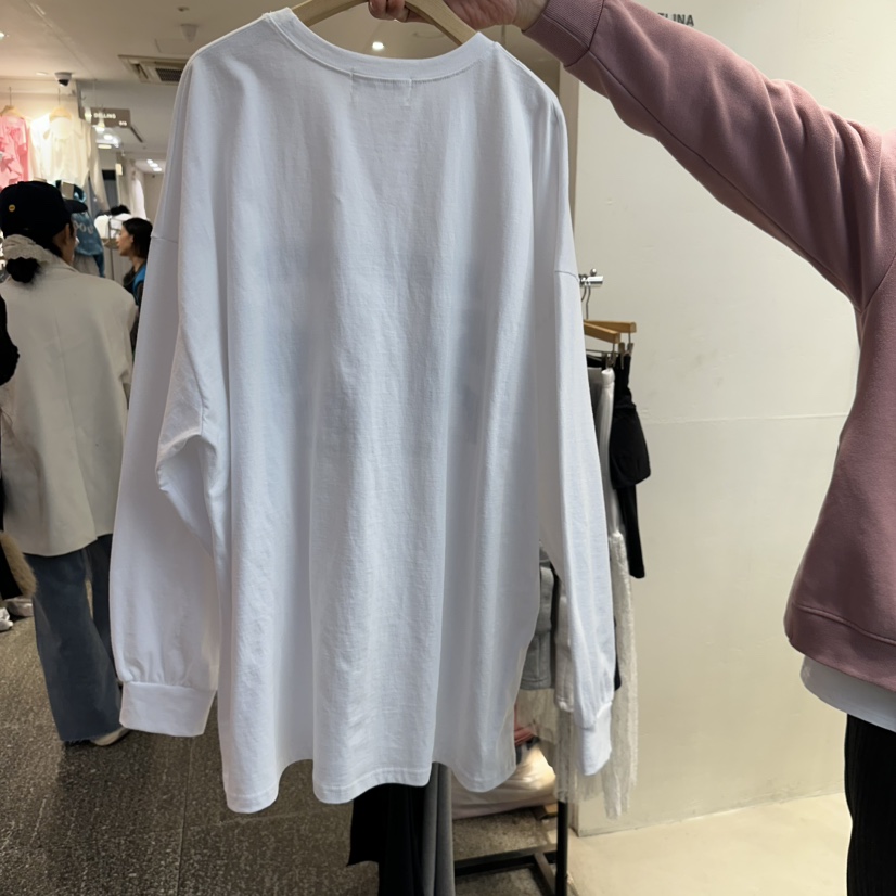 CELINA直郵韓國代購㊣女裝新款熱賣推薦職業25春夏休閑長袖T恤CELI_NA長袖T恤