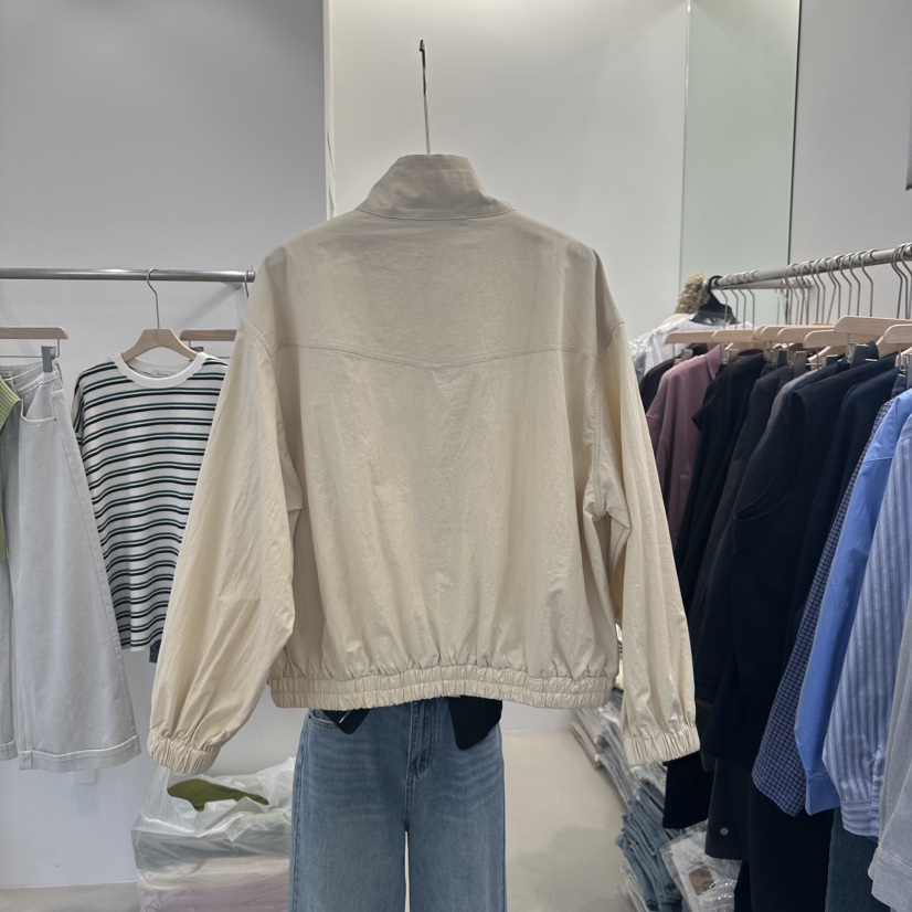 RIVER RAIN韓國直郵㊣女裝新品25春夏休閑人氣推薦夾克高領RIVER RAIN夾克