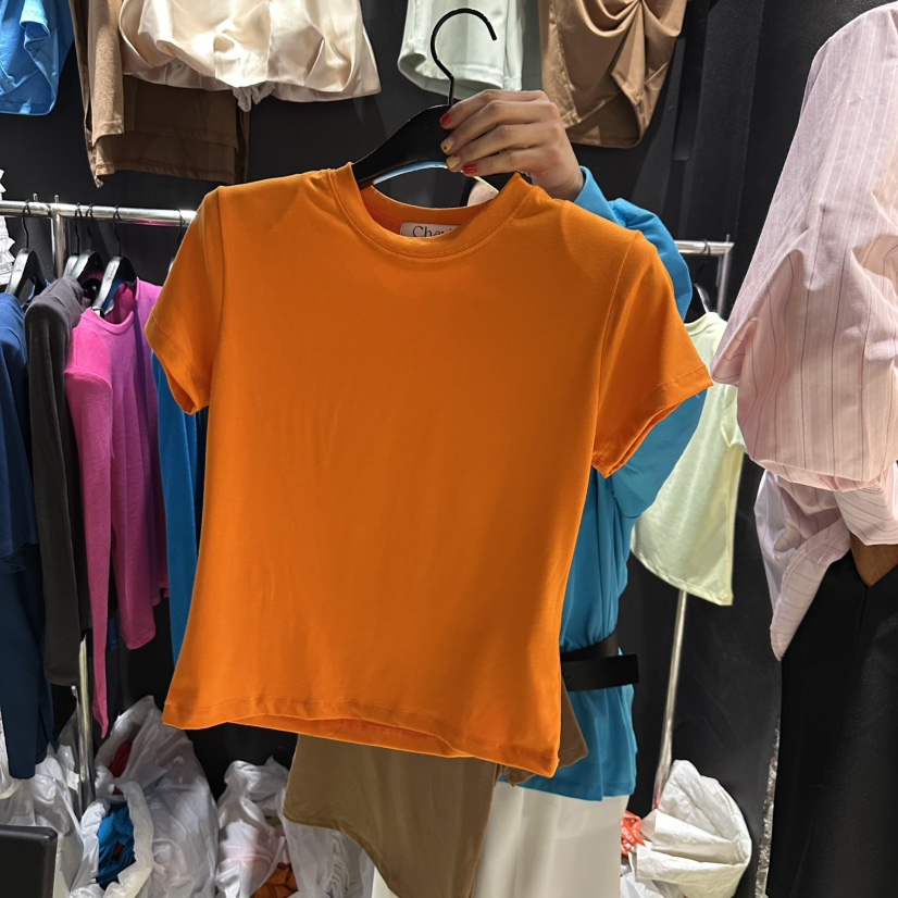 CHAVI直郵韓國代購㊣女裝新品時尚推薦人氣休閑25春夏職業T恤CHAVIT恤圖色2