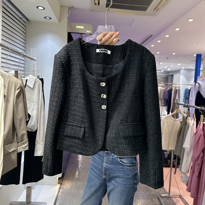 OWNS韓國直郵㊣女裝新品時尚休閑職業推薦熱賣人氣25春夏夾克OWNS夾克圖色2