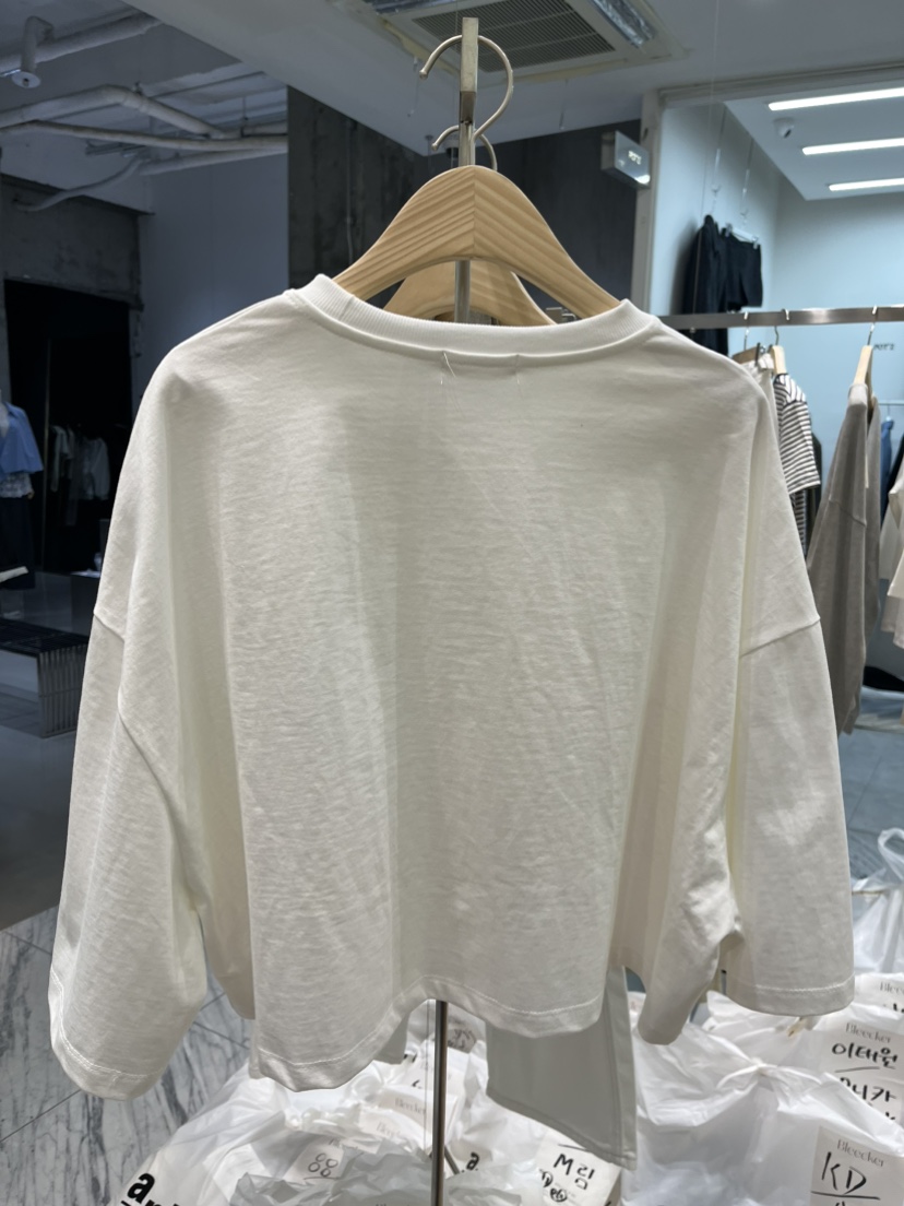 BLEECKER韓國直郵㊣女裝新品25春夏熱賣休閑推薦職業長袖T恤BLEECKER長袖T恤