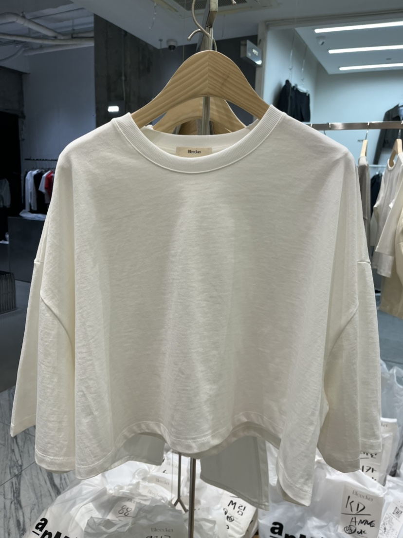 BLEECKER韓國直郵㊣女裝新品25春夏熱賣休閑推薦職業長袖T恤BLEECKER長袖T恤圖色4