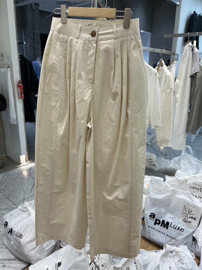 BLEECKER直郵韓國代購㊣女裝新品推薦25春夏休閑人氣休閑褲BLEECKER休閑褲圖色2