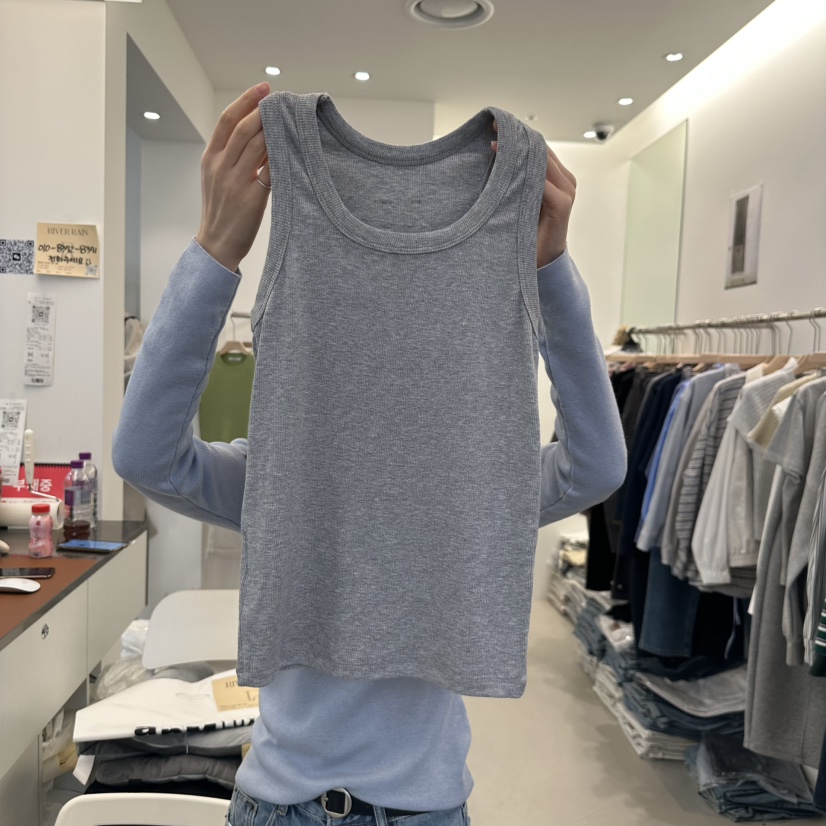 RIVER RAIN韓國㊣直郵東大門代購女裝新品時尚25春夏吊帶背心RIVER RAIN吊帶/背心圖色3