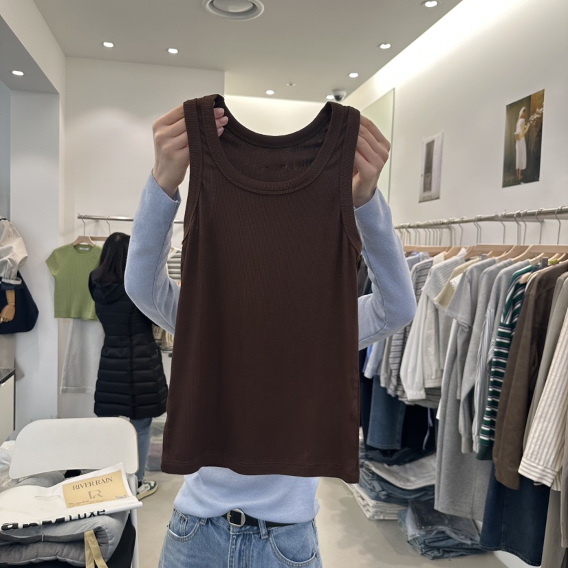 RIVER RAIN韓國㊣直郵東大門代購女裝新品時尚25春夏吊帶背心RIVER RAIN吊帶/背心圖色5