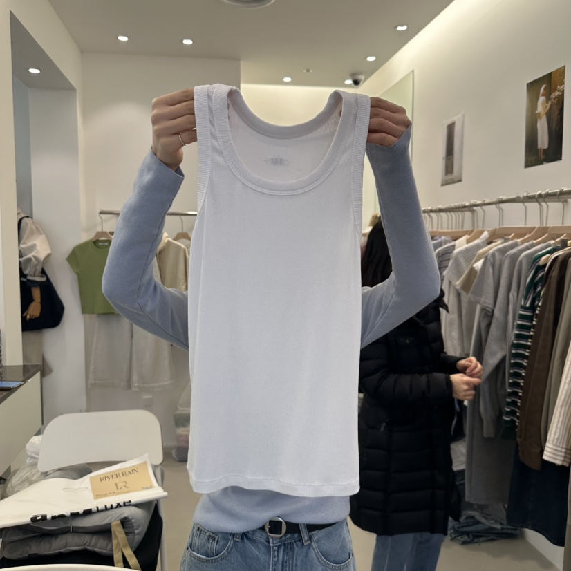 RIVER RAIN韓國㊣直郵東大門代購女裝新品時尚25春夏吊帶背心RIVER RAIN吊帶/背心圖色6