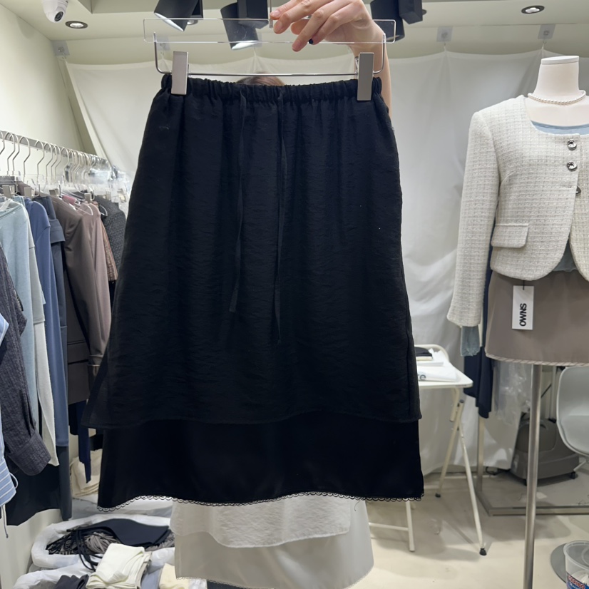 OWNS韓國直郵㊣女裝新品熱賣25春夏人氣休閑時尚推薦職業長裙OWNS長裙圖色2
