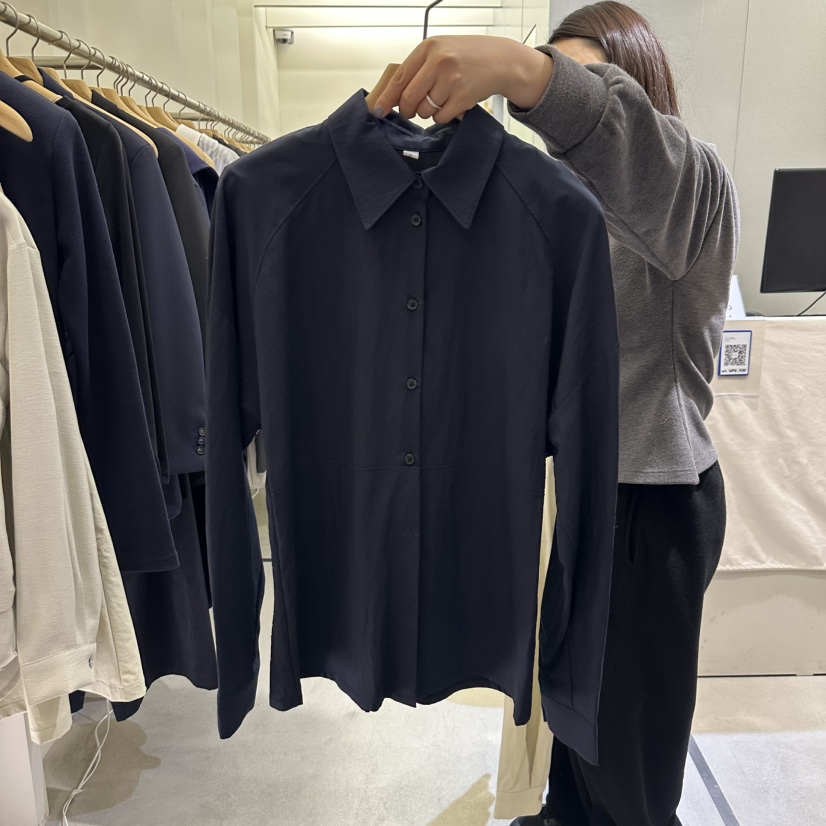 AMON韓國直郵㊣女裝新品25春夏熱賣時尚人氣職業襯衫蕾絲衫AMON襯衫/蕾絲衫圖色2