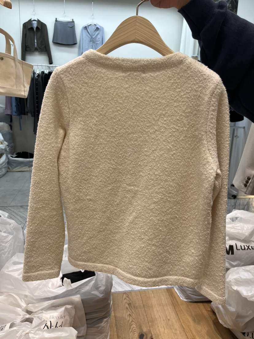 BLEECKER韓國直郵㊣女裝新款人氣25春夏熱賣針織衫粗花呢開衫BLEECKER針織衫