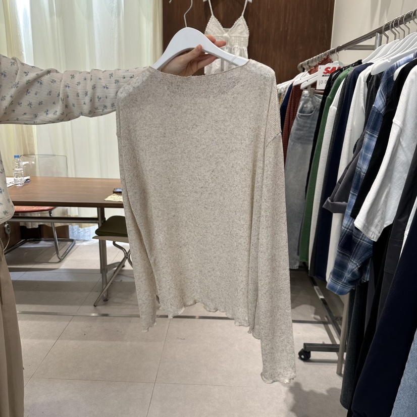 BUCKLE韓國直郵㊣女裝新品時尚人氣休閑熱賣推薦職業長袖T恤BUCKLE長袖T恤