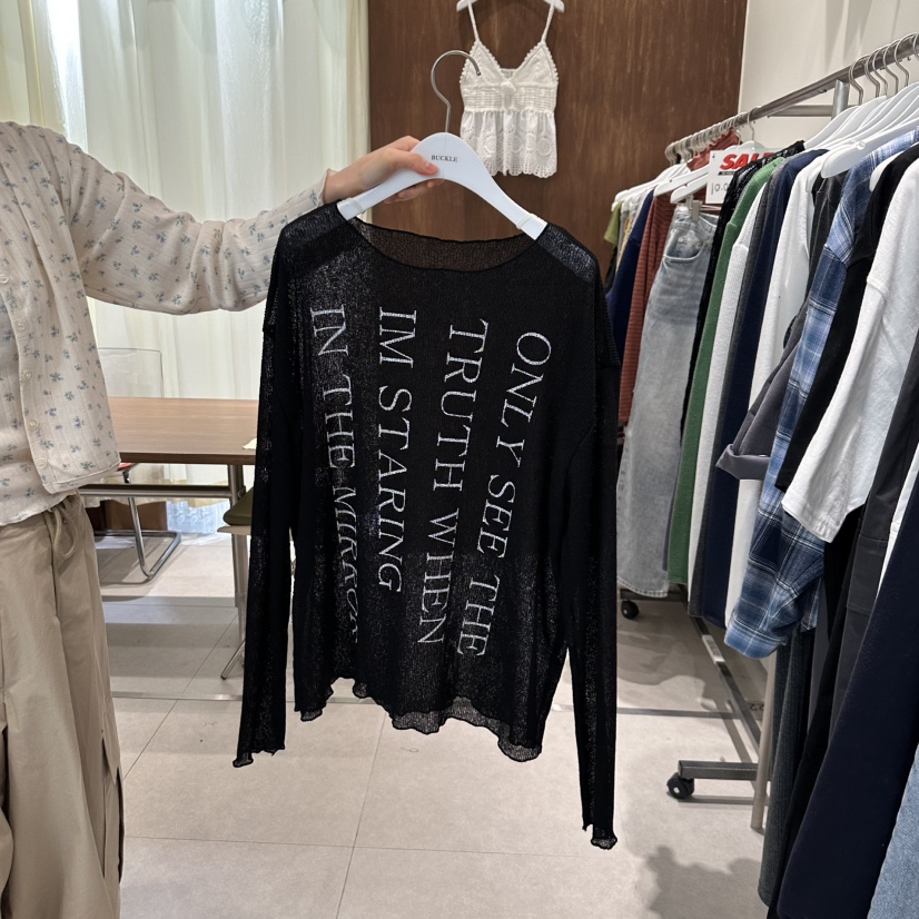 BUCKLE韓國直郵㊣女裝新品時尚人氣休閑熱賣推薦職業長袖T恤BUCKLE長袖T恤圖色3