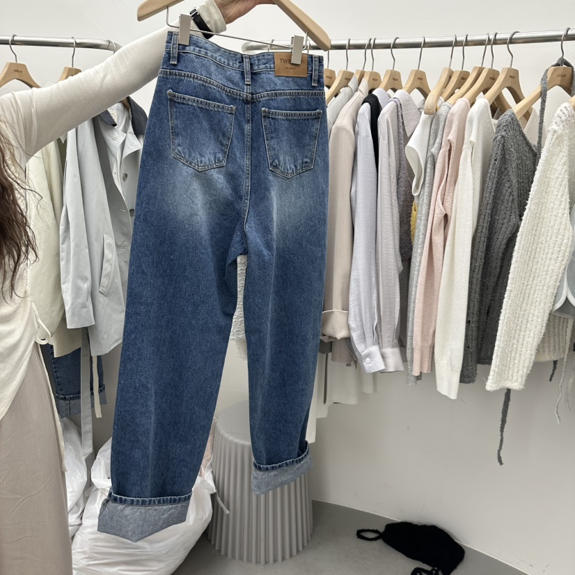 TWELVE韓國㊣直郵東大門代購女裝新品人氣25春夏熱賣牛仔褲TWELVE牛仔褲