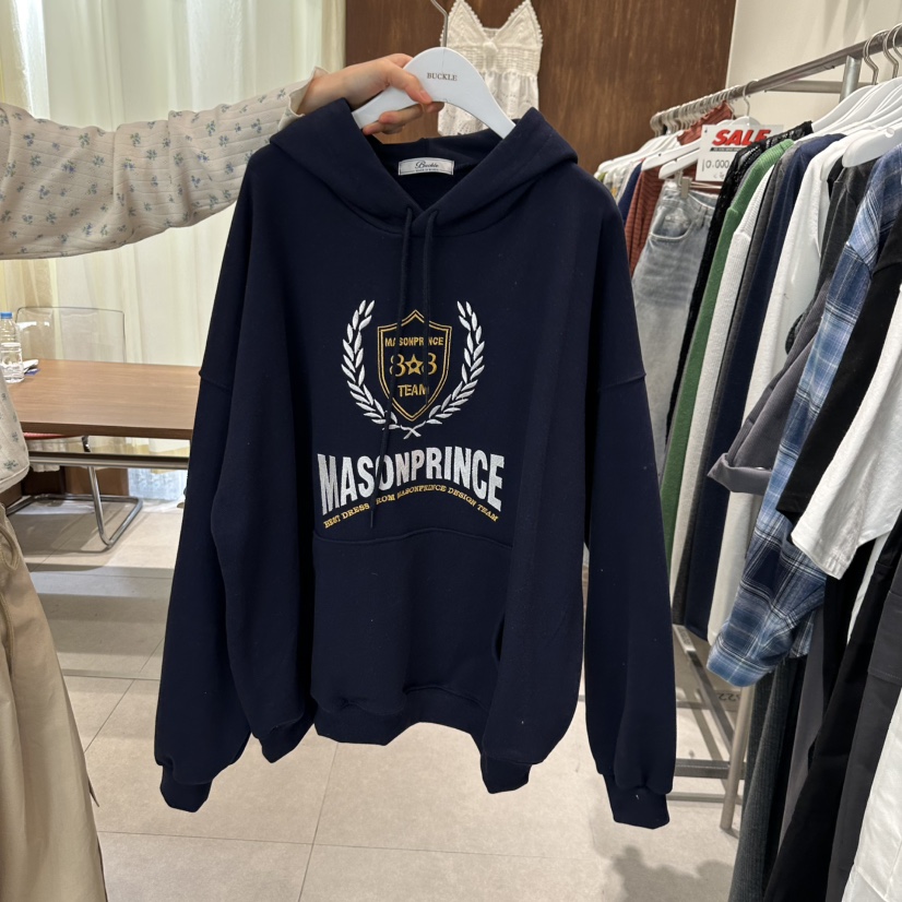 BUCKLE韓國直郵㊣女裝新款25春夏熱賣人氣推薦休閑衛衣兜帽BUCKLE衛衣圖色2